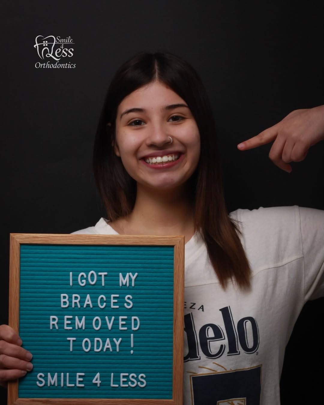 Braces off today
